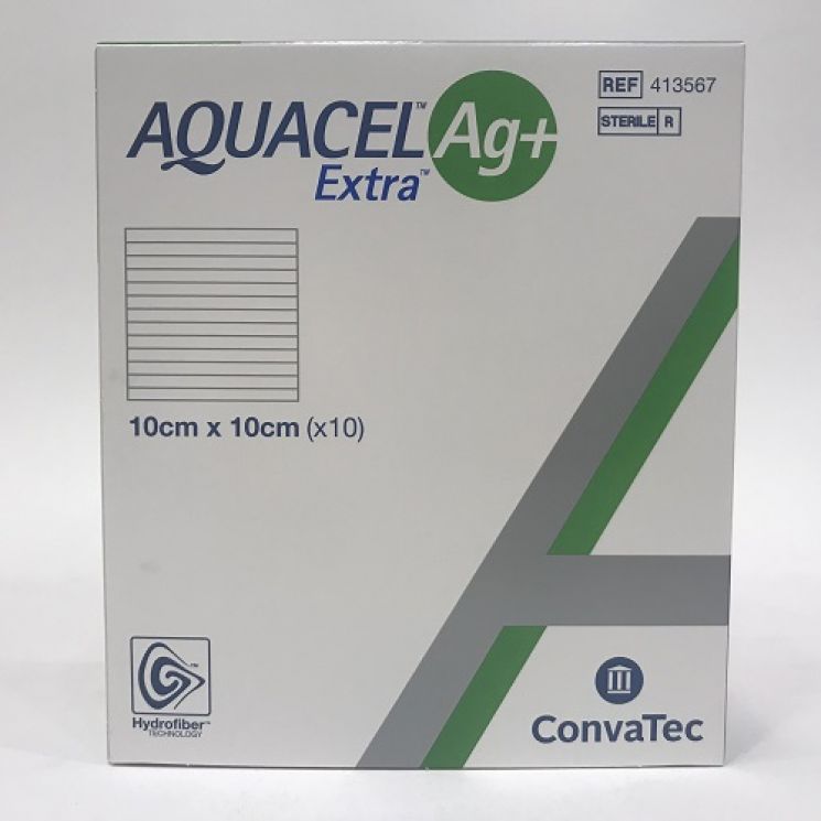 Aquacel Ag+ Extra 10cm x 10cm 10 Pezzi